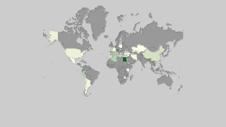 Mapa de países por producción de alcachofas Thumbnail
