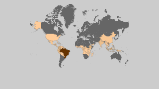 Mapa de países por producción de café Thumbnail