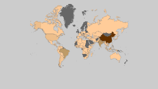 Países por producción de tabaco Thumbnail